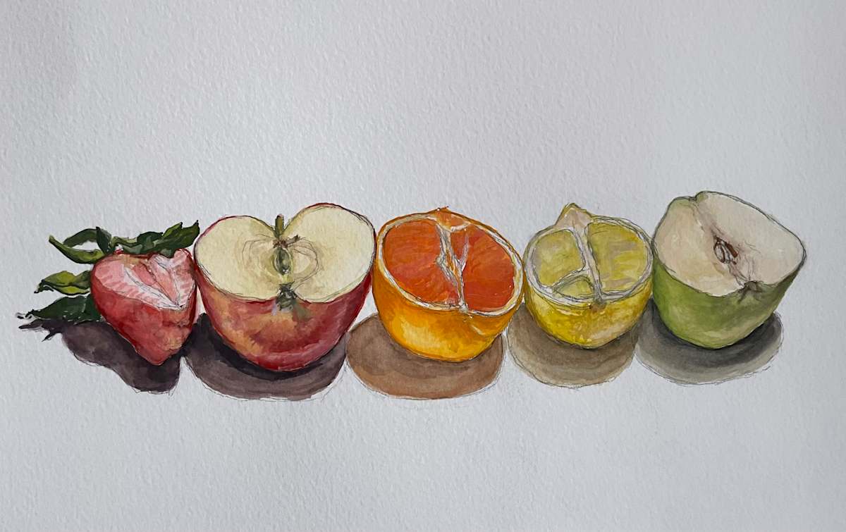 Eat the rainbow- half by Sarah Clinton 