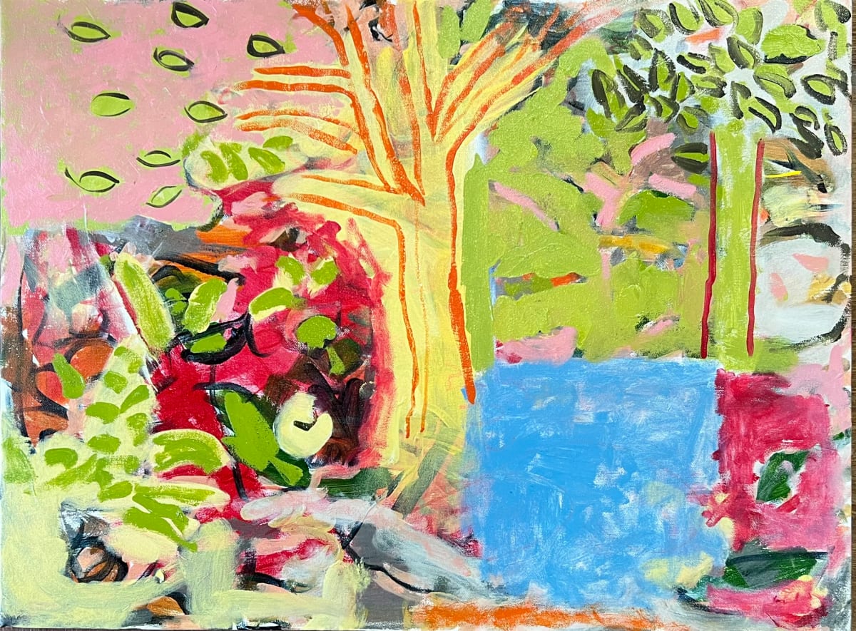Pond Between Trees by Billie Bourgeois, Image 1.
