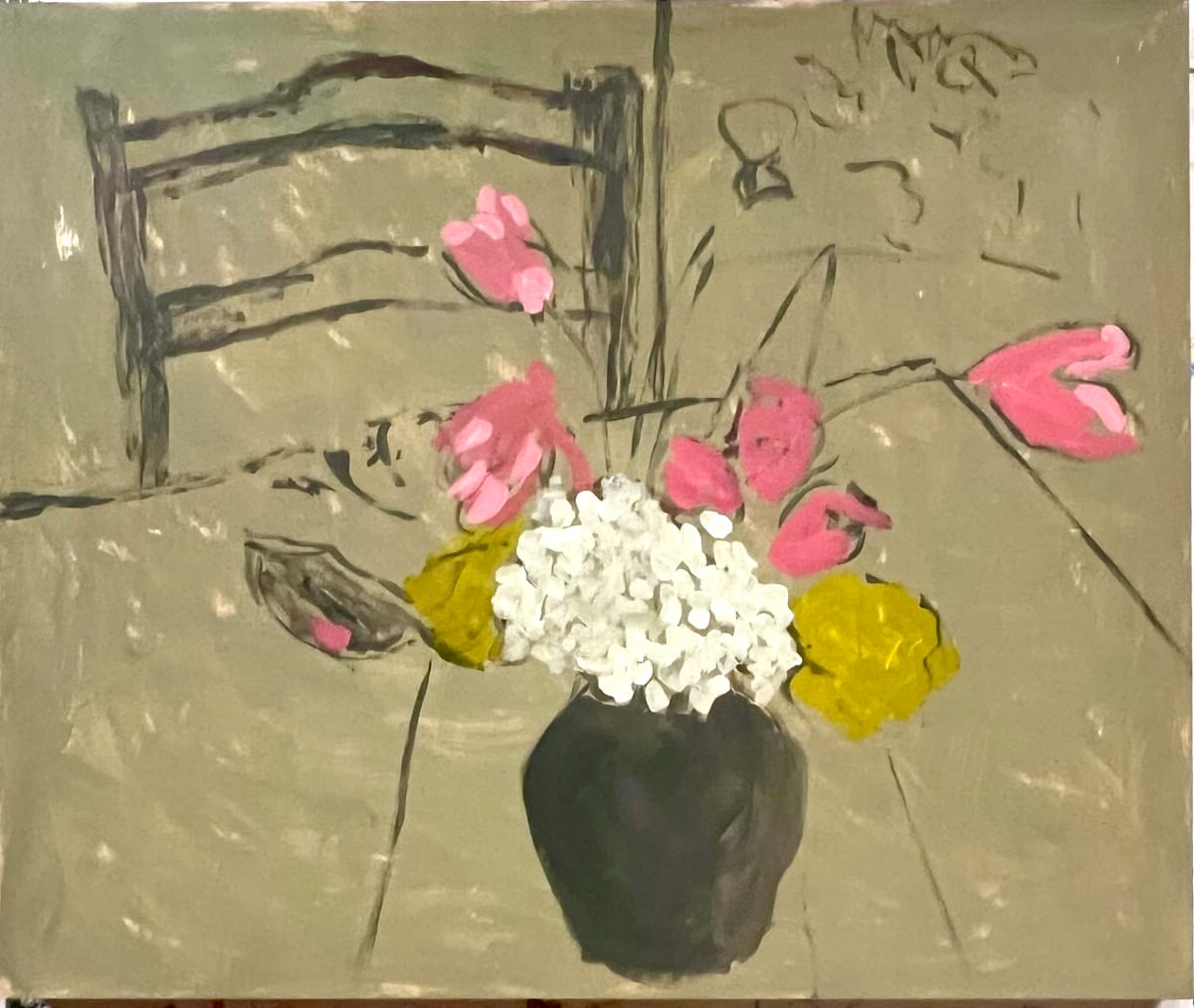 Roses and Tulips by Billie Bourgeois 