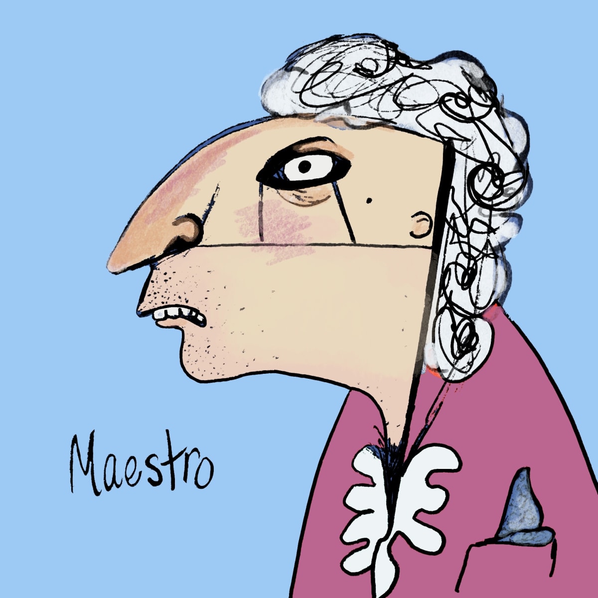 Maestro by Amy Buchert  Image: “Maestro” won the illustration award in the 2023 UVU student art show.