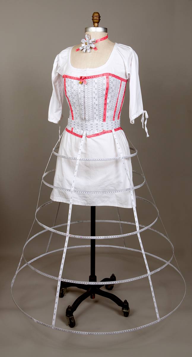Corset and hoop skirt by Fleur Spolidor 