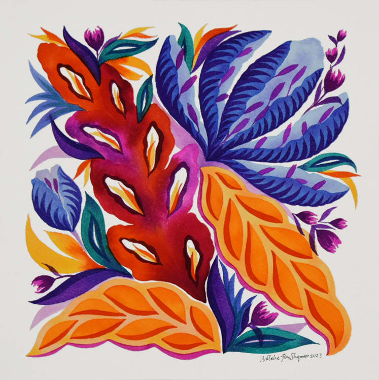 Fantasy Floral 2 by Natalie Fine Shapiro  Image: Fantasy floral bouquet