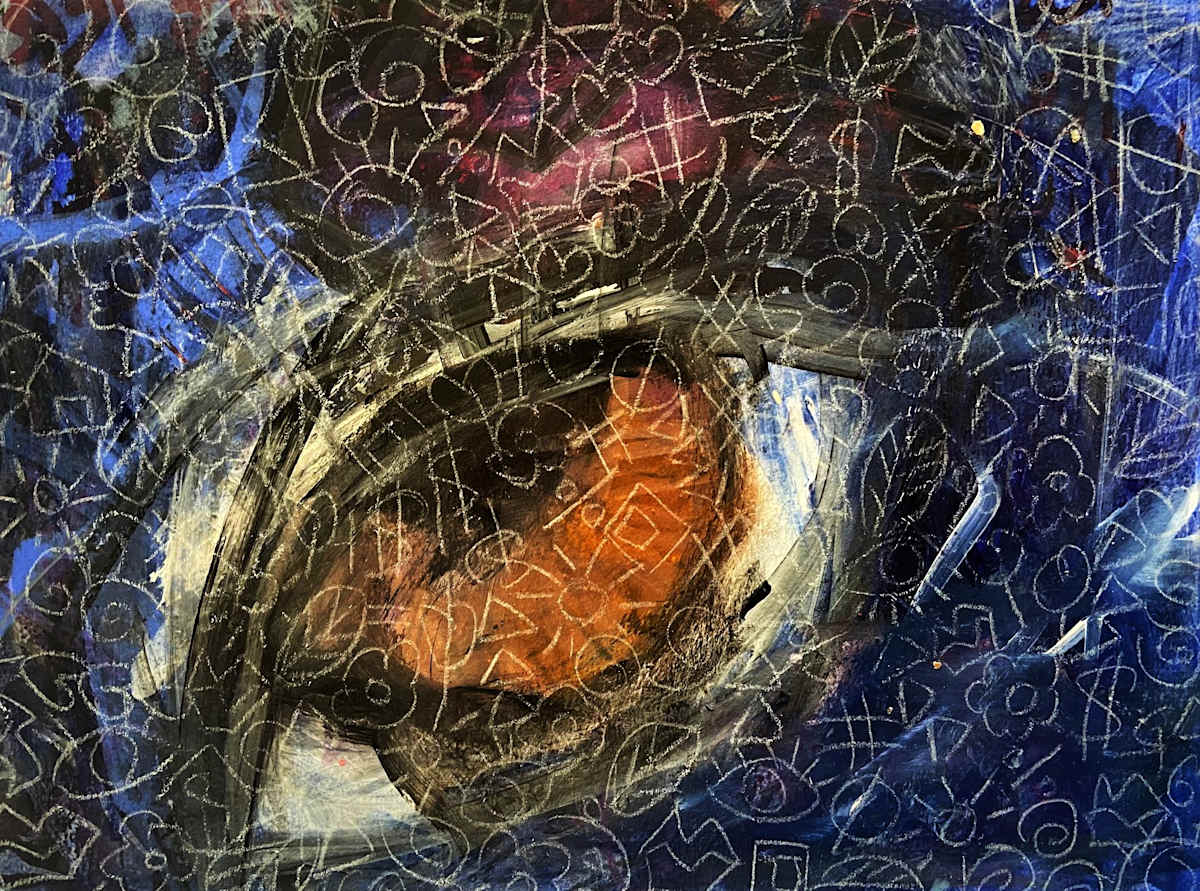 Whispering1 by Badria Shamsi  Image: I hear words whispering in my ears when I look in your eyes