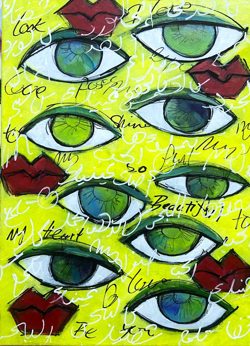 Shinning by Badria Shamsi  Image: Eyes are mirror of the soul.