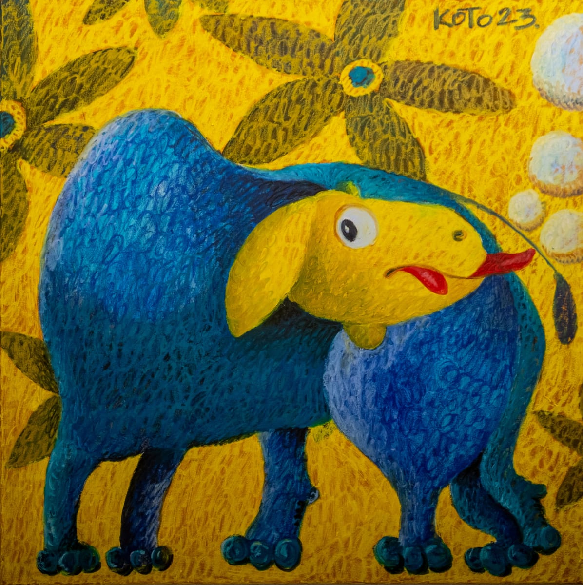 Reversal by Koto Javakhyan  Image: Series: "Animal Conformism" 
Acrylic & Oil Stick on Canvas