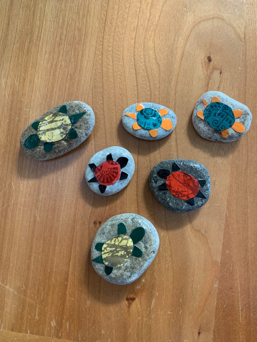 Mini rock turtles by Dina Afek, Image 1.