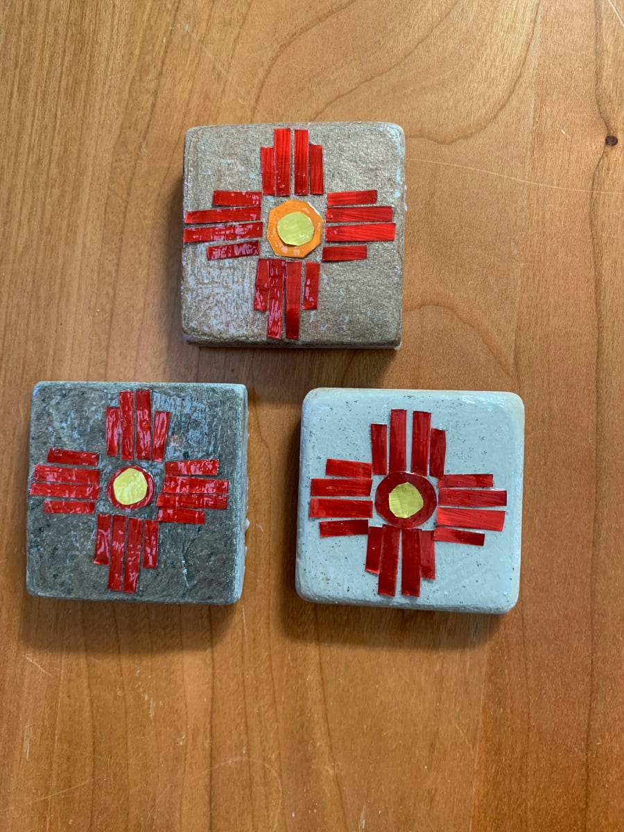 Zia symbol tiles by Dina Afek, Image 1.