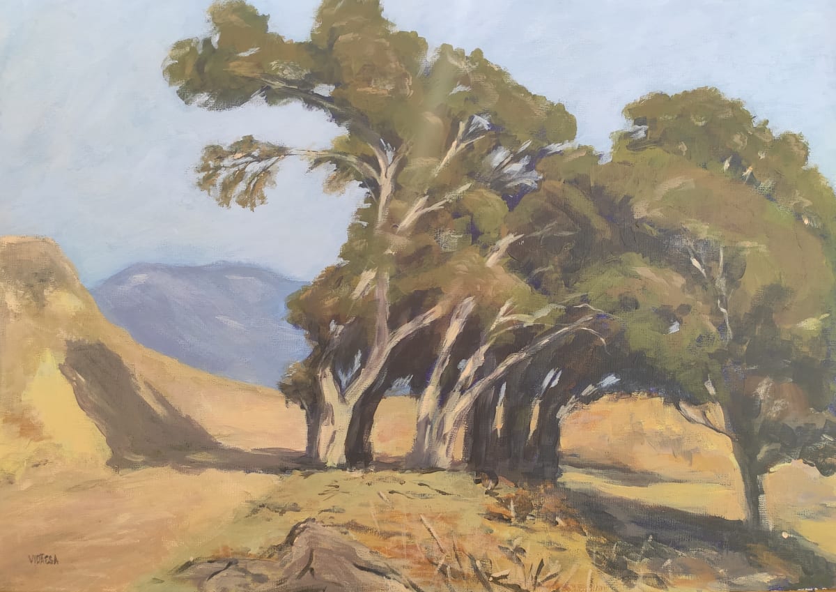 After Edgar Payne – Trees on a California Hillside by Attila Vidács 