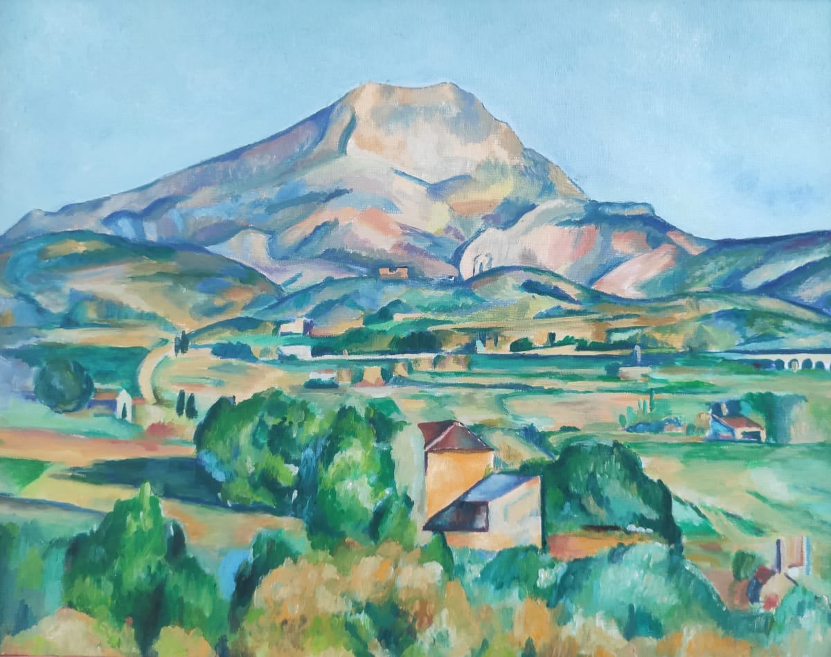 After Paul Cézanne – Mont Sainte-Victoire by Attila Vidács 