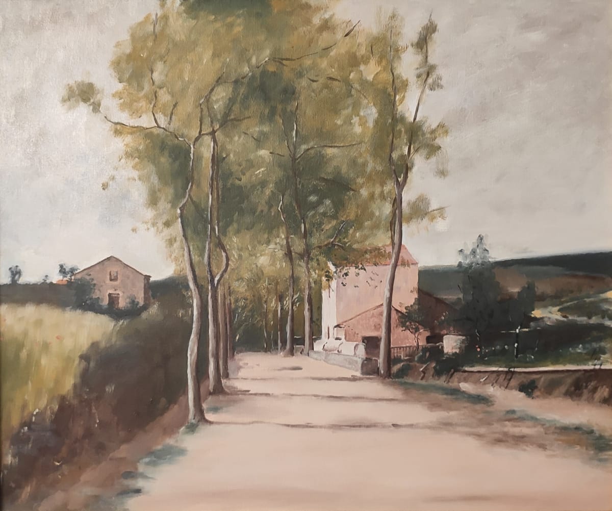 After Mihály Munkácsy – Fasor emeletes házzal by Attila Vidács 