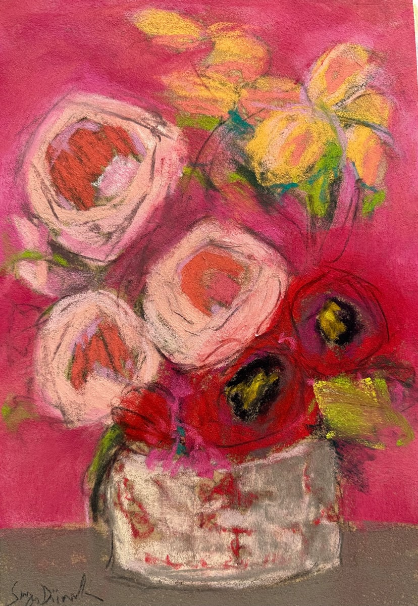 pink peonies II by Sonya Diimmler 