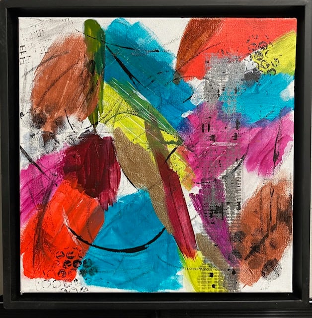 Boldy Go by Marcy Stone  Image: Bold and cheerful with black frame