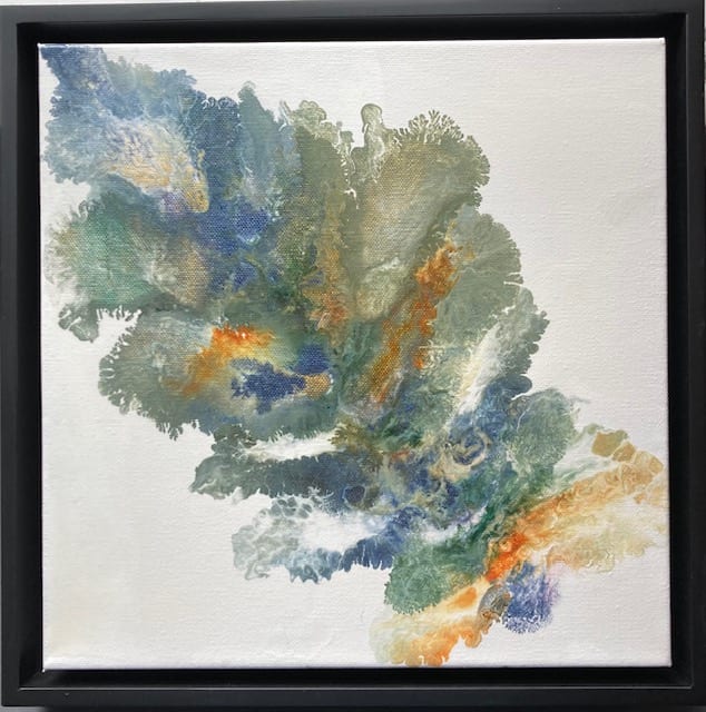 Evergreen by Marcy Stone  Image: Nature inspired, the colors of this speak of tranquility and wonder of the power of our forest and its nature friends.  Complete with a smooth varnish finish and a black frame.