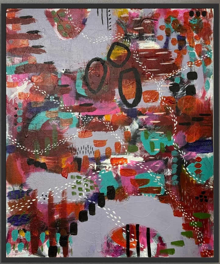 Untethered Joy by Marcy Stone  Image: Cheerful, playful and happy...this piece brings a room to life!  