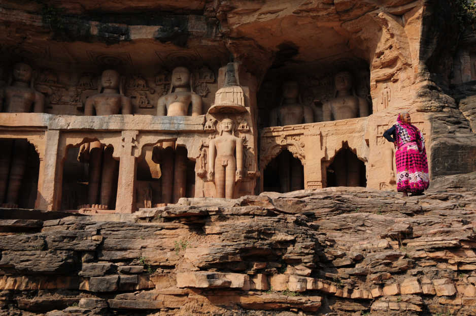 Colossal Tirthankaras, 7th-15th c. by Gwalior, Madhya Pradesh 