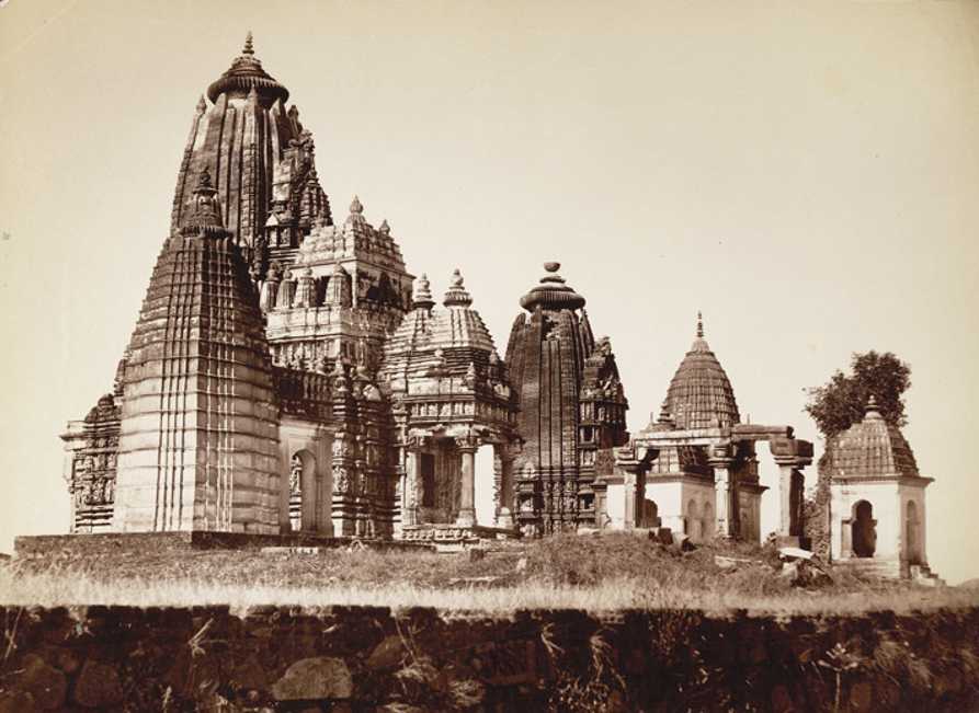 Adinatha Temple, Part of the Jain Group of Monuments in Khajuraho Madhya Pradesh, India by Khajuraho, Madhya Pradesh  Image: Photo by Raja Deen Dayal (1844-1905)