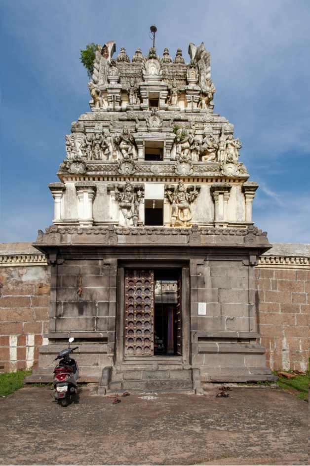 Exterior View of Gateway Trilokyanatha Jeenaswamy Temple by Tiruparuttikunram, Kanchipuram, Tamil Nadu 
