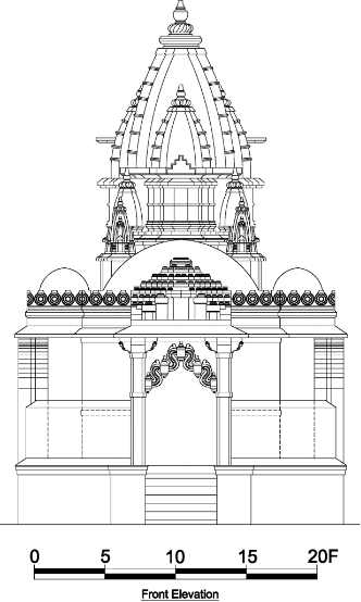 Front Elevation of Nagarparkar Bazaar Temple 