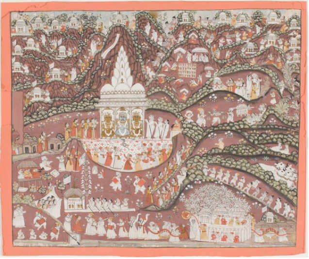Pilgrimage to a Jaina Shrine: Sammeta Shikhara Tirtha Pata by Rajasthan 