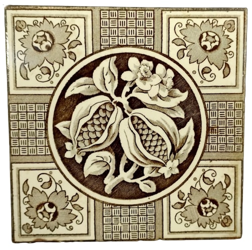 Unnamed (Pomegranate) by Minton, Hollins & Co. 