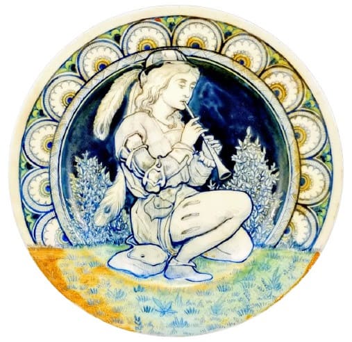 Unnamed (Boy Playing Flute) by Brown-Westhead, Moore & Co. 
