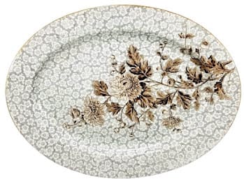 W1393 (Chrysanthemums) by Worcester Royal Porcelain Co. 