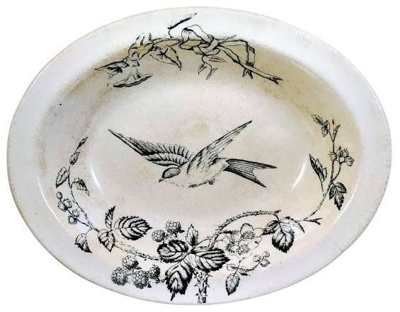 Unnamed (Blackberry Bramble & Bird) by Unknown Maker  Image: Pattern