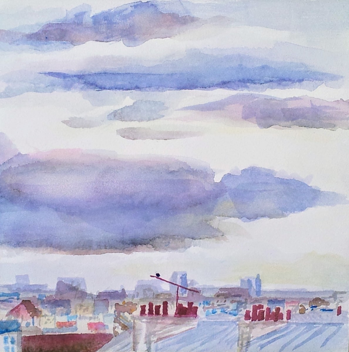 Paris Rooftops by Kit Hoisington 