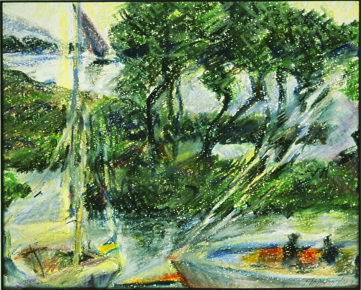 Falukas at Aswan, Old Cataract Hotel, Egypt by Kit Hoisington 