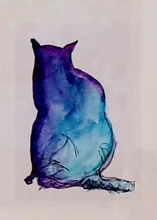 Purple Cat by Kit Hoisington 
