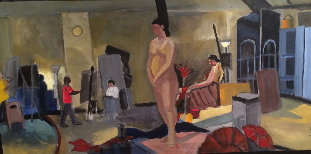 In the studio by Jill Randall 