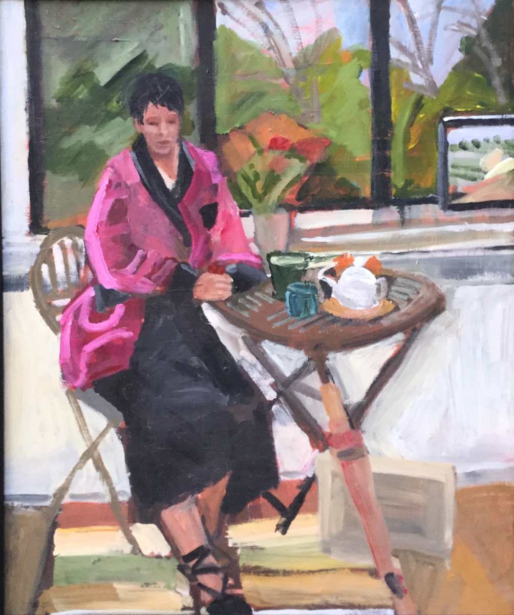 Lady in Pink Satin by Jill Randall, Image 1.