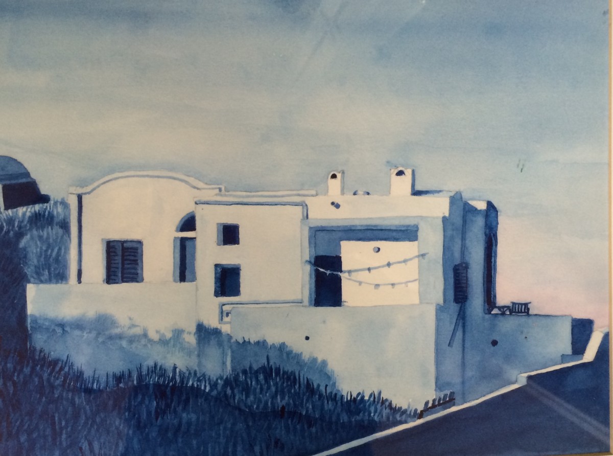 House on Santorini by Jill Randall 