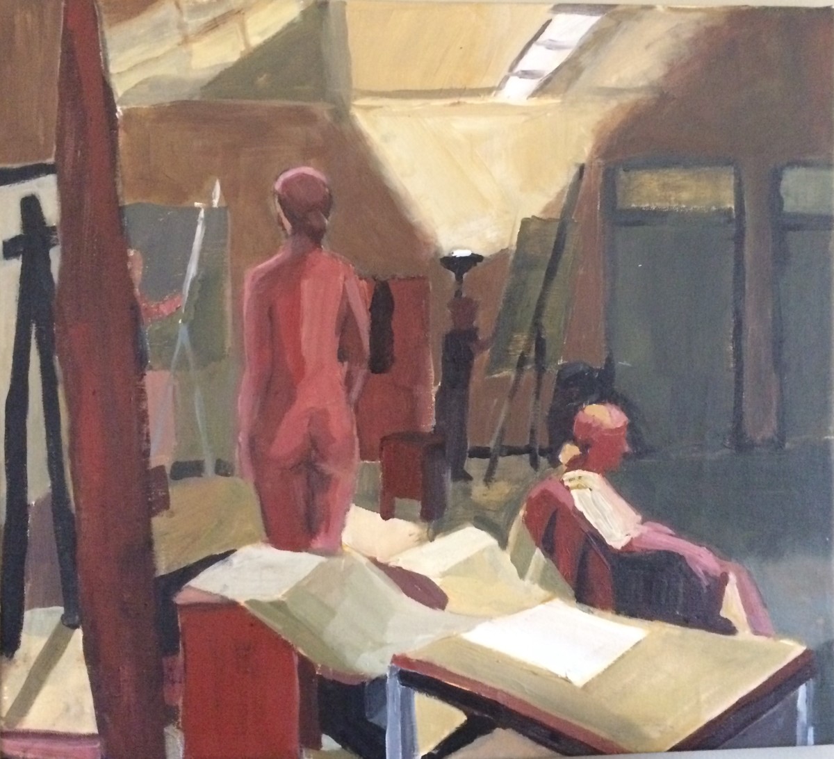 A day in the Paint Studio by Jill Randall 