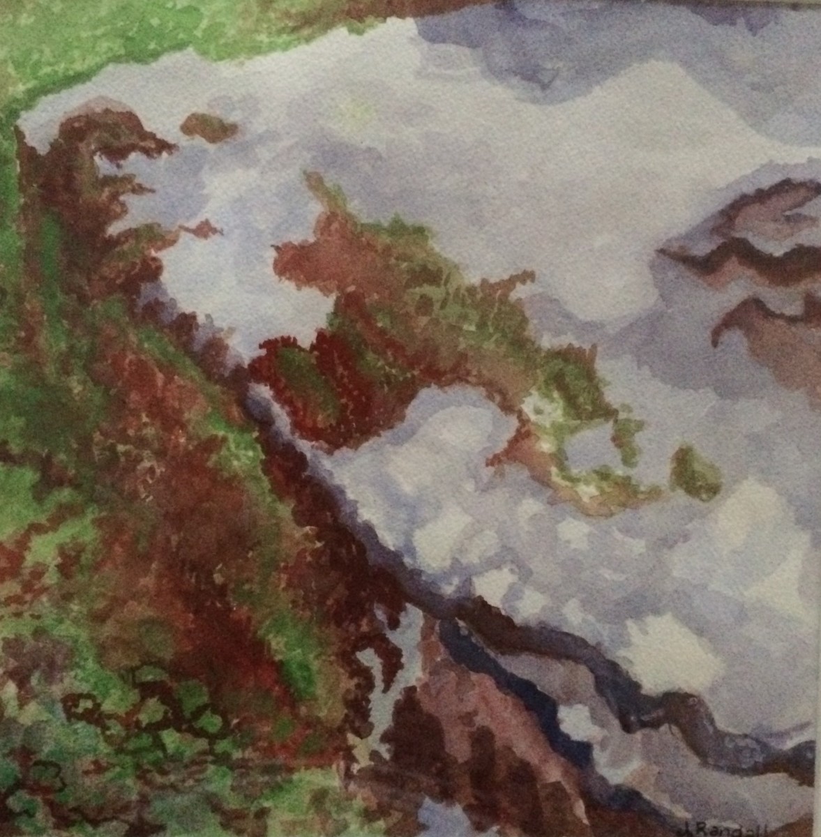 Water and rock by Jill Randall 