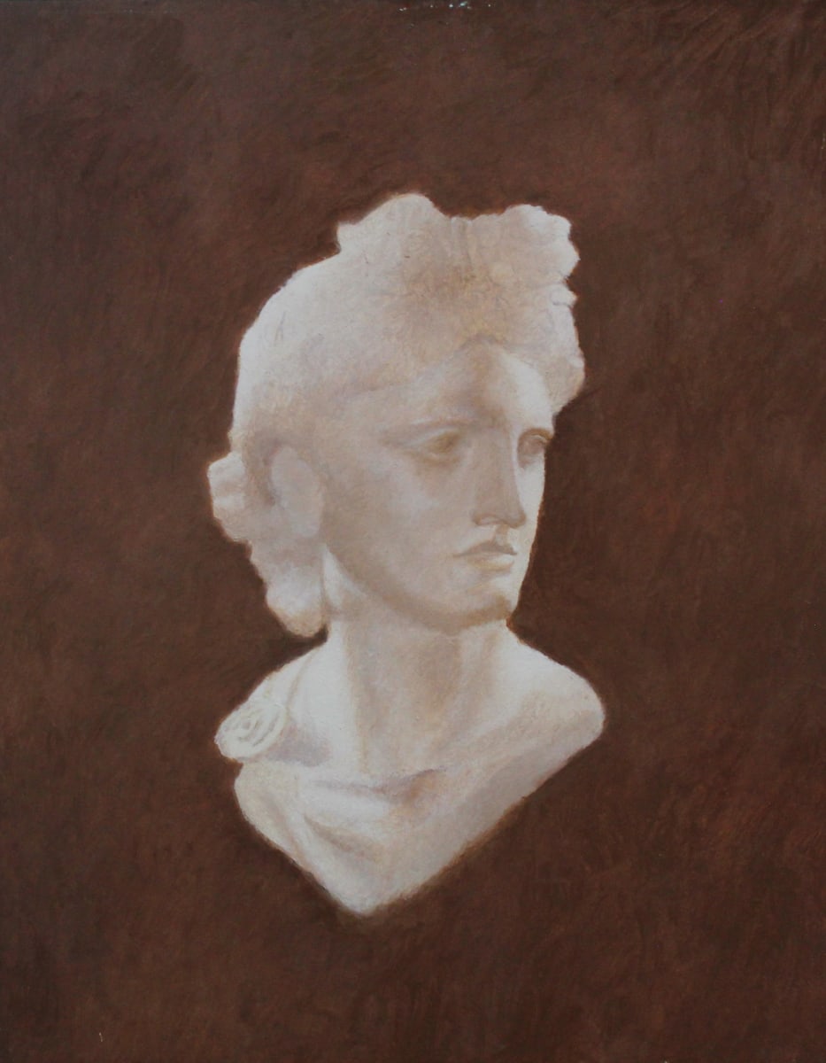 Apollo Belvedere Practice by Cyndi Gonzalez  Image: Apollo Belvedere Bust-grisaille study