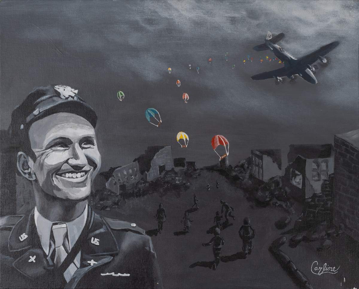 Berlin Candy Bomber by Caroline Van Allen  Image: $2,000 High School Best in Show 2018, Grade 11