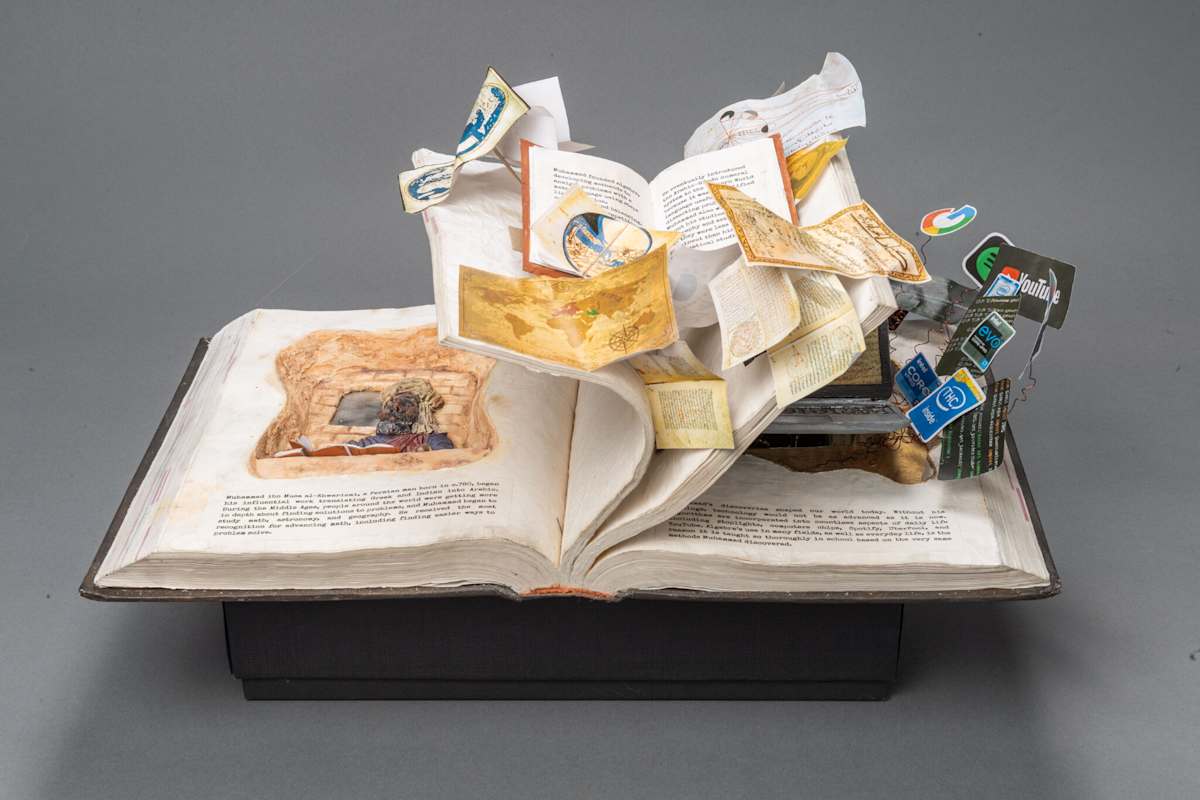 Muhammad Makes His Mark on Math by Eve Wilson  Image: $2,000 Middle School Best in Show 2022, Grade 8