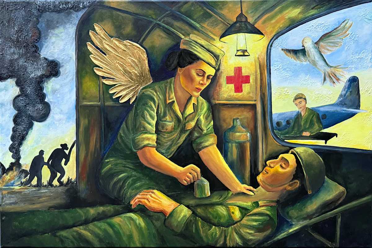 An Angel in the Fire by Bhargavi Ladekar  Image: 2025 Finalist, Grade 9