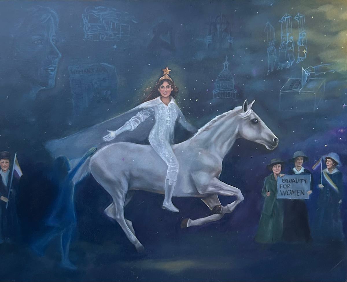 President, How Long Must Women Wait for Liberty? by Deepika Menon  Image: $750 Certificate of Excellence 2025, Grade 9