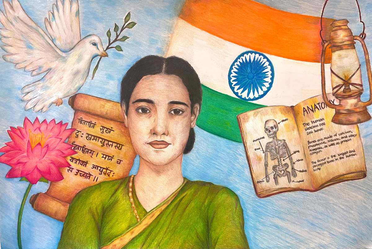 A Voice in White by Samarra Prasetio  Image: 2025 Finalist, Grade 8