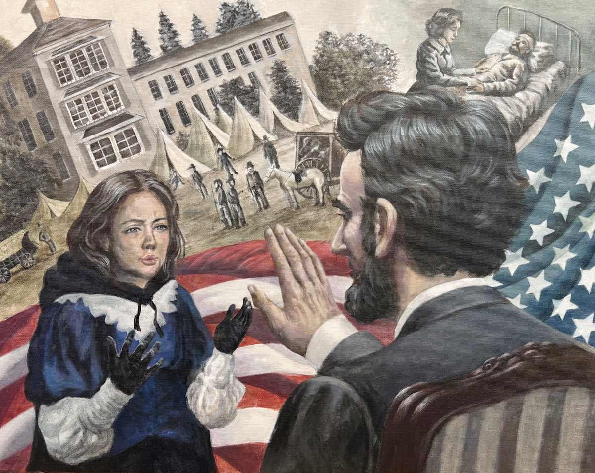 Nurse Harvey’s War Time by Tina Zhao  Image:  $750 Certificate of Excellence 2025, Grade 10