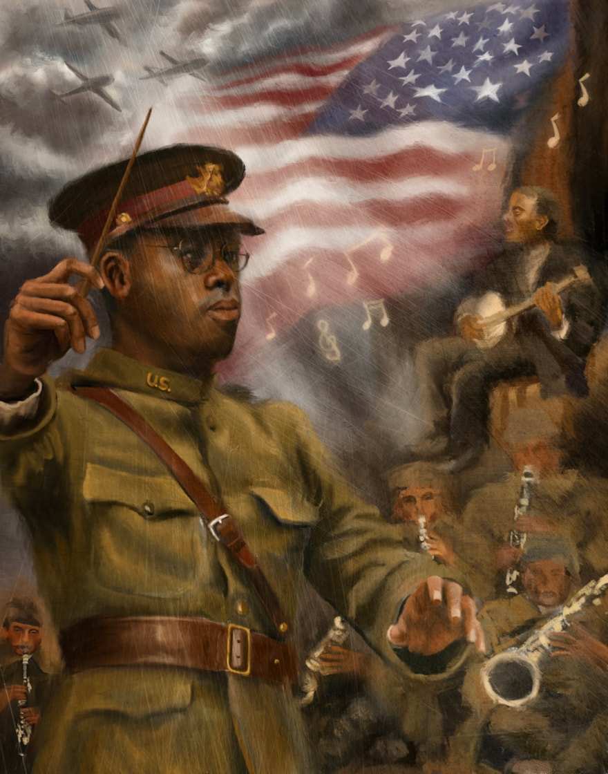 Beneath the Flag, the Music Rose by Kaixin Bian, Image 1.