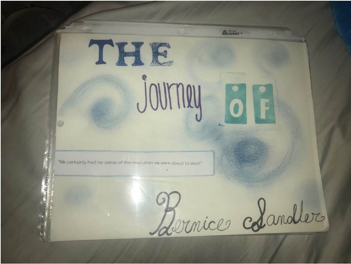 The Journey of Bernice Sandler by Paige Hall  Image: 2018 Finalist, Grade 11