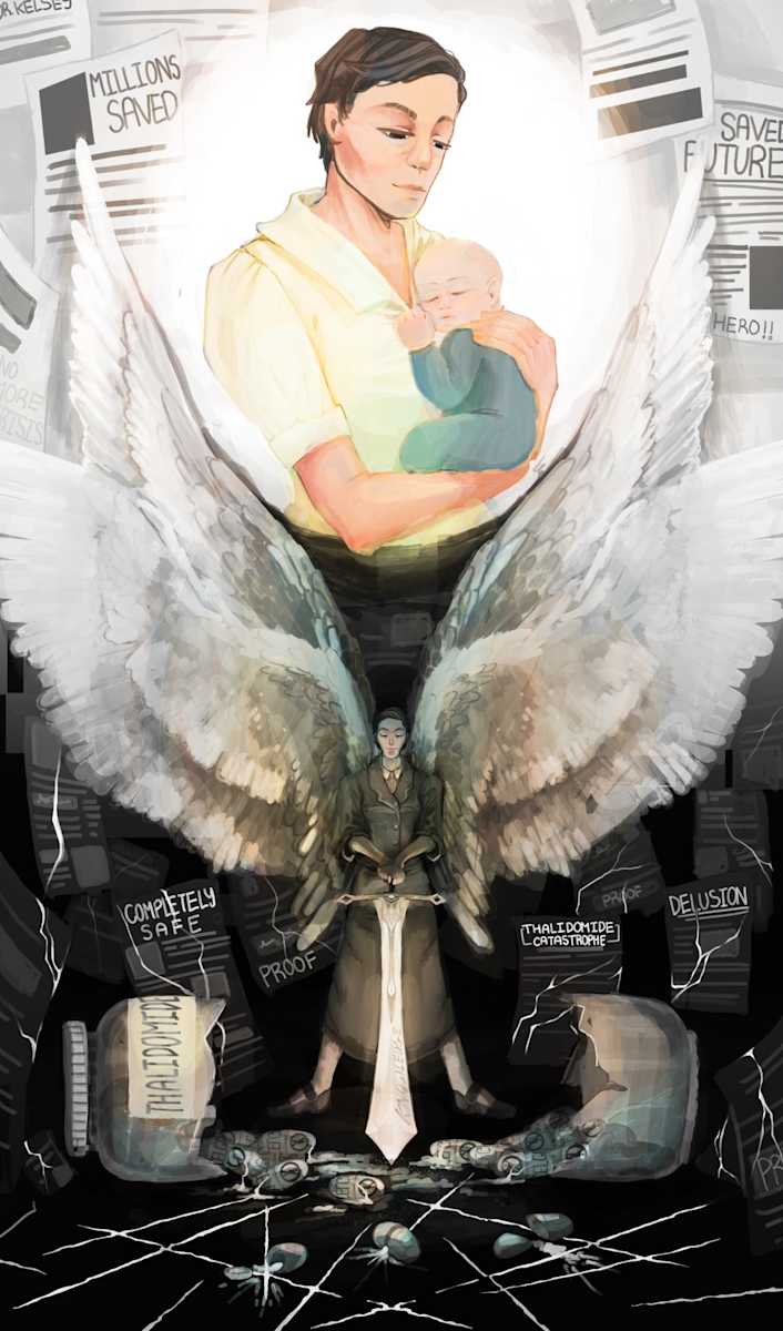 Guardian Angel by Melissa Arechiga  Image: 2023 Finalist, Grade 11