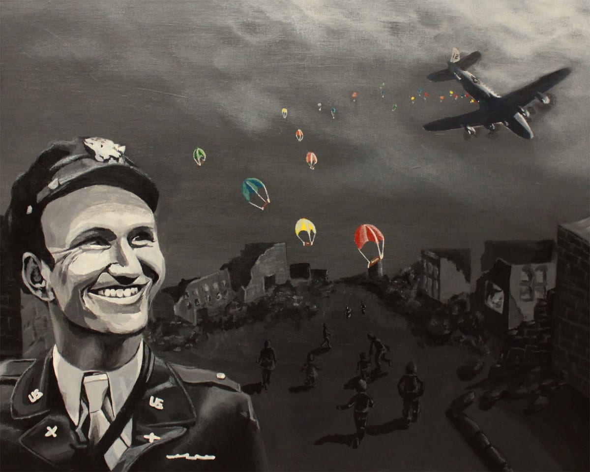 Berlin Candy Bomber by Caroline Van Allen  Image: $2,000 High School Best in Show 2018, Grade 11