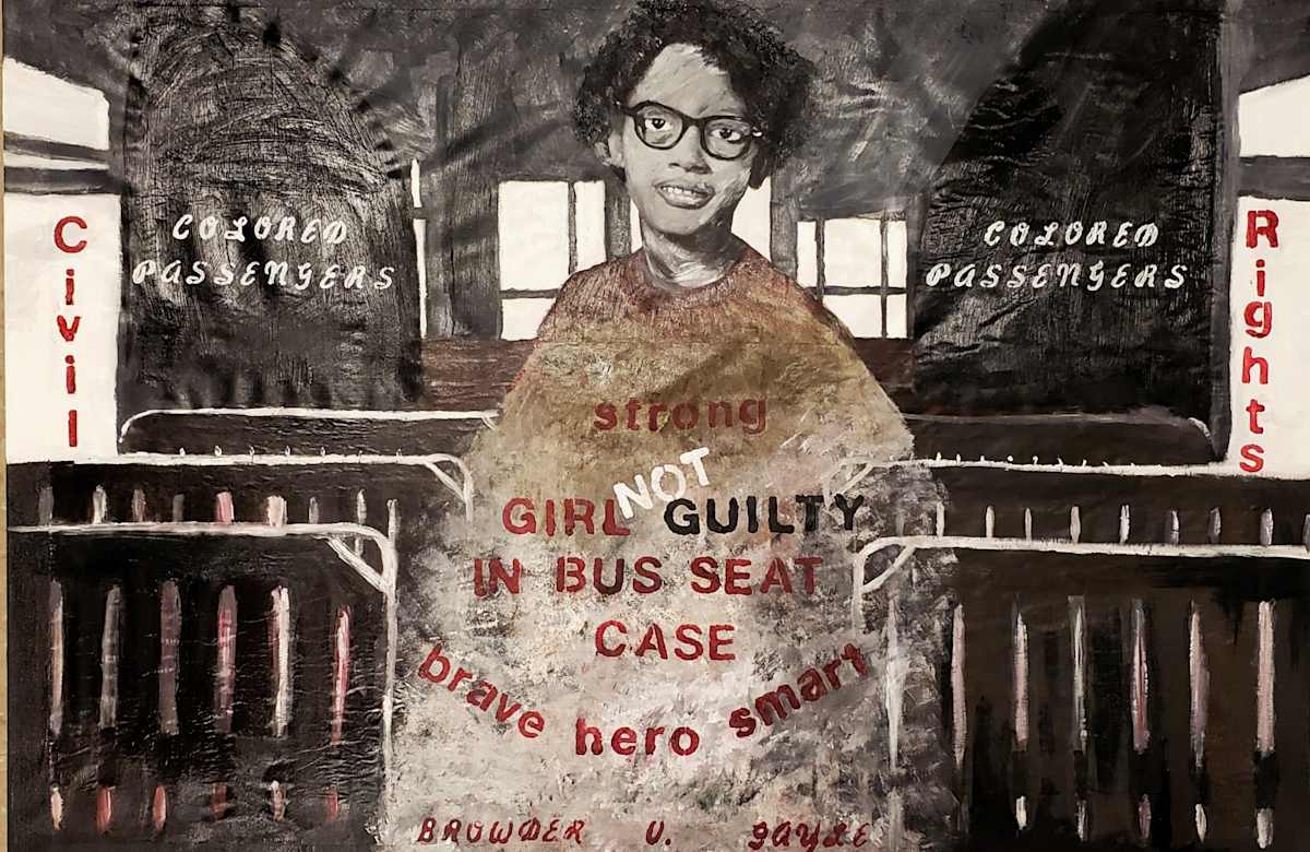 Claudette Colvin - An Unsung Hero by Meze Ivit  Image: $2,500 Middle School Best in Show 2019, Grade 7