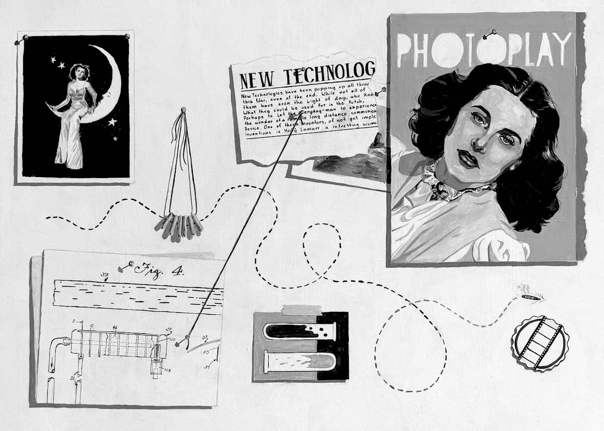 Hedy Lamarr: Under the Gleaming Lights by Pia Smith  Image: 2024 Finalist, Grade 11