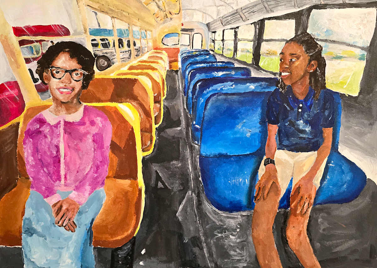 My Seat on the Bus by Alexis Gypson  Image: 2024 Finalist, Grade 7