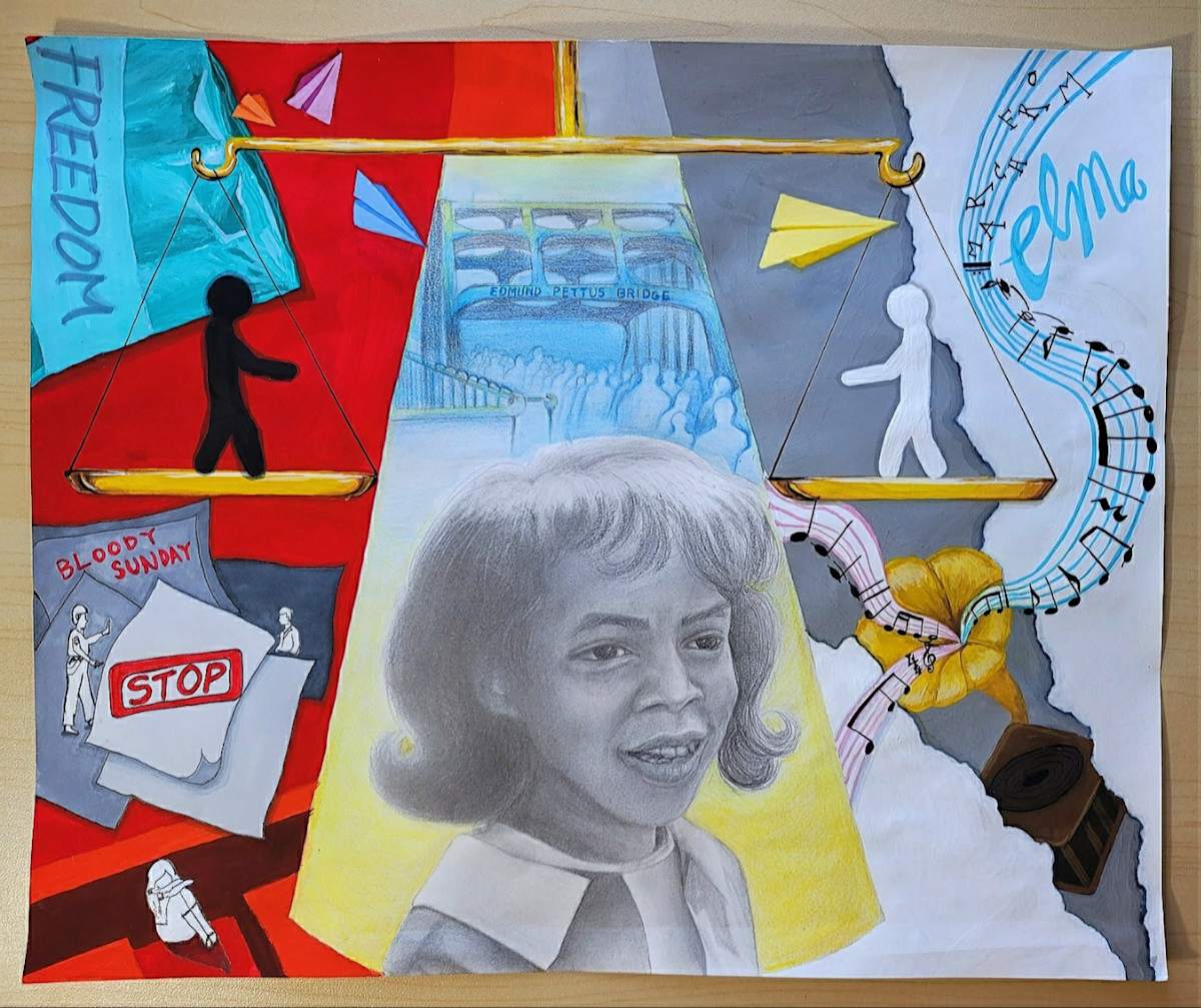 Sheyann Webb, The Smallest Freedom Fighter by Seoeun Zuleica Cheon  Image: 2023 Finalist, Grade 8